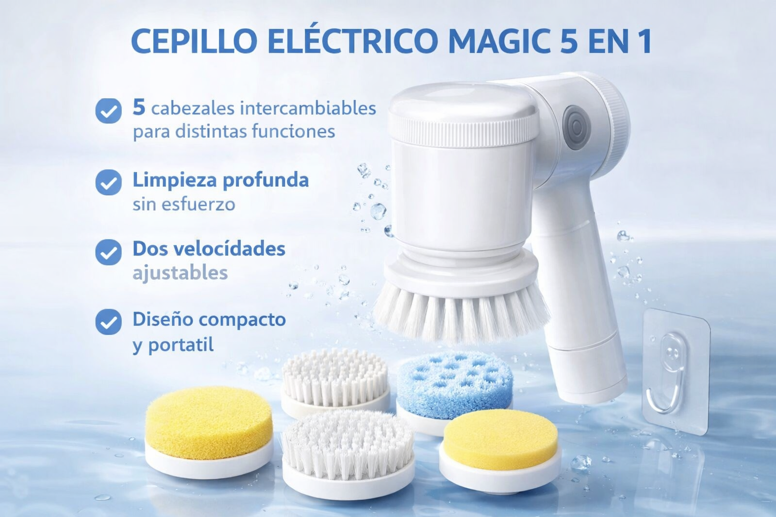 🧼 El Cepillo Eléctrico que Acaba con la Suciedad Imposible⚡