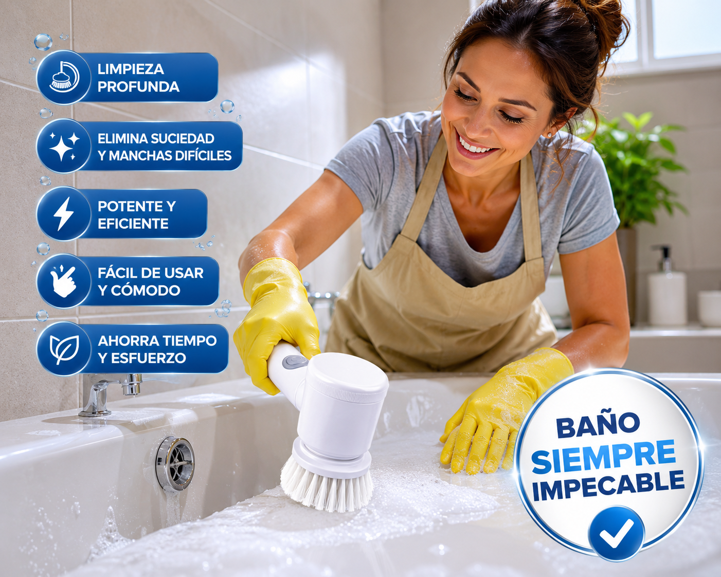 🧼 El Cepillo Eléctrico que Acaba con la Suciedad Imposible⚡