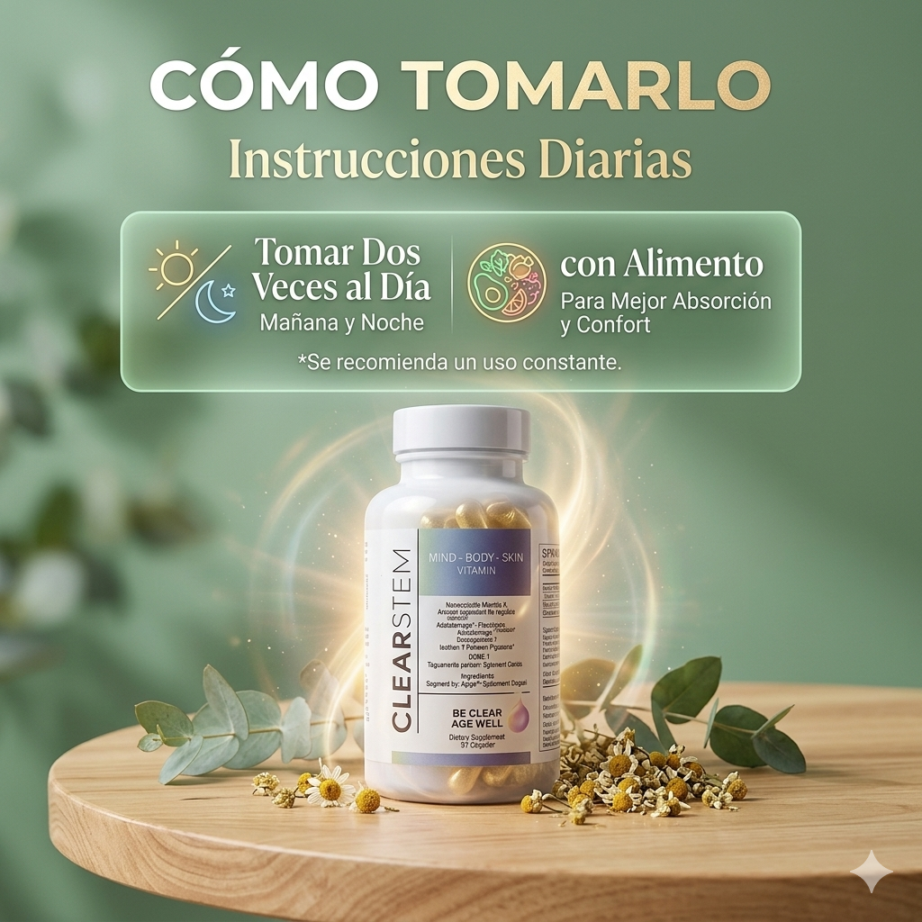 CLEARSTEM💊 Sistema Anti Acné Desde Adentro + Kit GRATIS 🎁