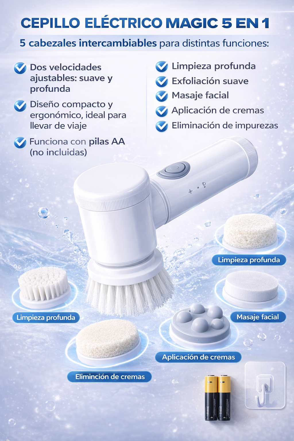 🧼 5 Cabezales Para Cada Necesidad
